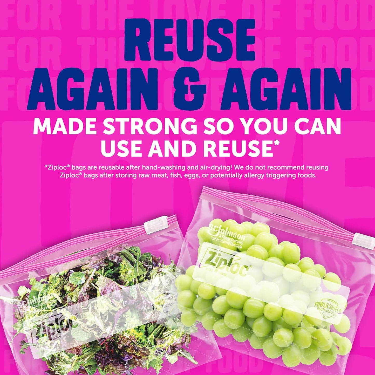 Ziploc Gallon Food Storage Bags - Durable Slider Design with Power Shield Technology | 68 Count