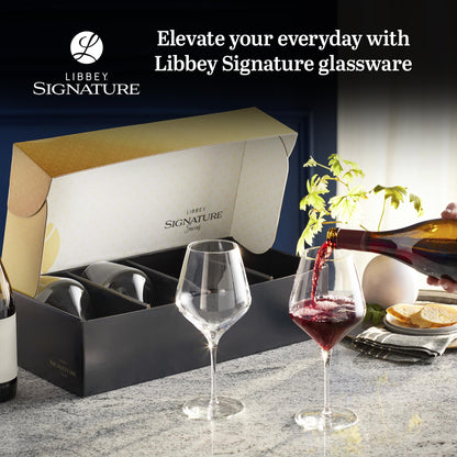 Libbey Signature Greenwich Red Wine Gift Set of 4, 24-ounce