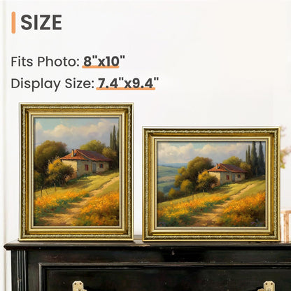 Upsimples 8x10 Picture Frame Set - Classic & Vintage Styles for Wall Display | 5 Pack