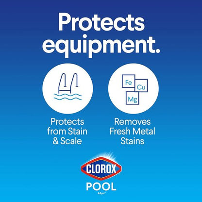 Clorox® Pool&Spa™ Scale & Stain Control - Prevent Metal Stains & Scale Formation, 1 Quart