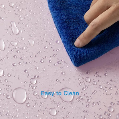 EHZNZIE Shower Curtain Liner Light Weight PEVA, Shower Liner 72x72 Inches, Waterproof, No Chemical Smell with 12 Rust Proof Metal Grommets for Bathroom Shower Curtain, Pink