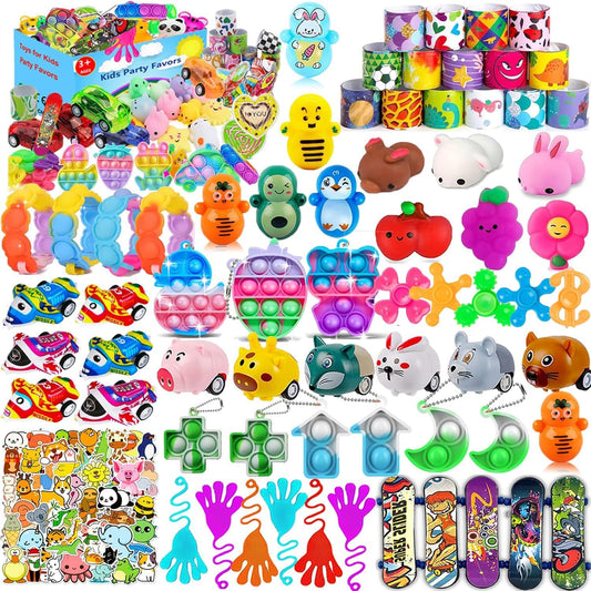 Mivanlin 117 Pcs Fidget Toys Set - Fun Party Favors for Kids 4-12 | Treasure Box & Goodie Bag Stuffers