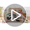 Queen Fall Quilt Set with Pillow Shams - Autumn Leaves Bedding, 3 Pieces