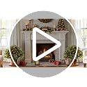 18Inch Artificial Christmas Urn Filler with Pre-Lit Tree and Decorations - Outdoor Holiday Decor