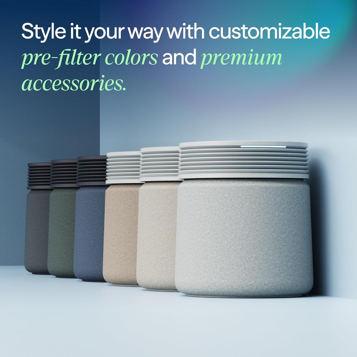 Blueair Blue Signature Air Purifier - HEPASilent Filtration for Large Rooms up to 3,385 Sq Ft | Smart WiFi & Quiet Operation
