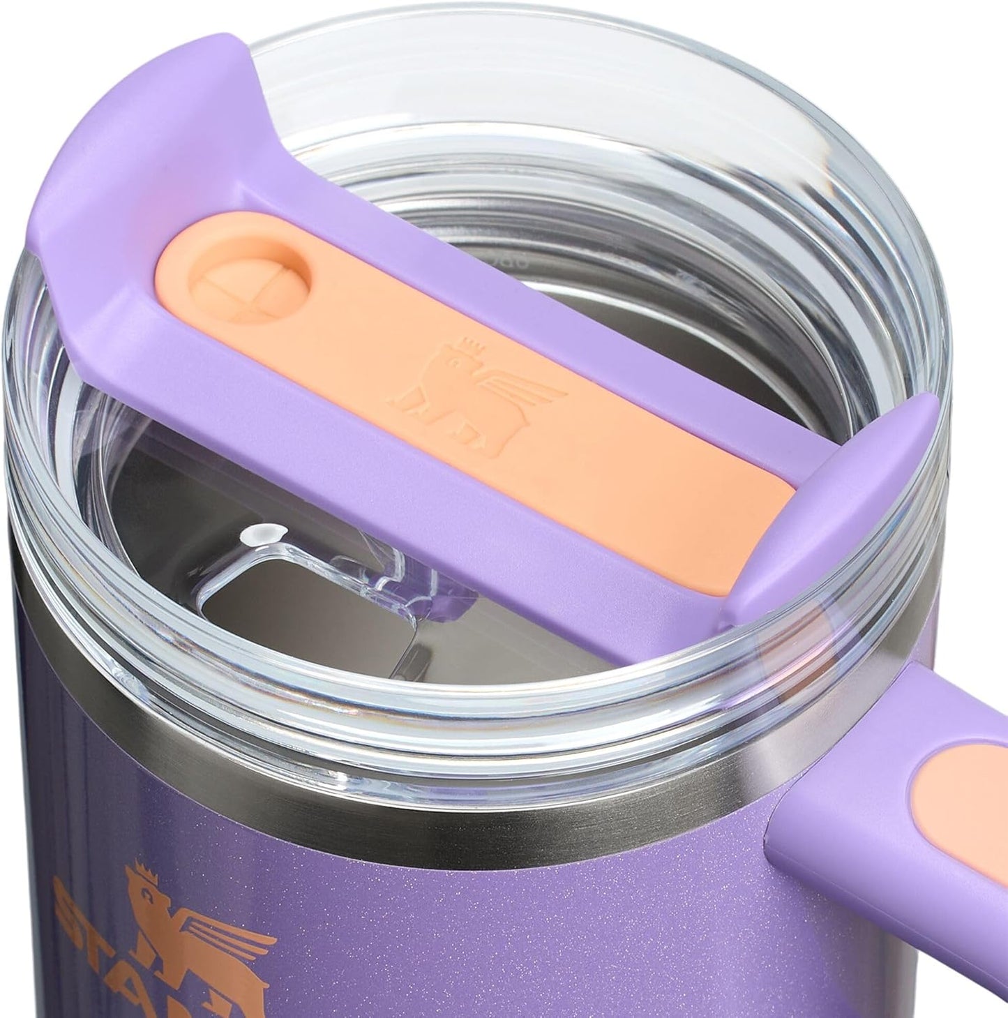 STANLEY Quencher H2.0 Tumbler - 20 oz Insulated Stainless Steel Cup with Handle & Straw | BPA-Free | Periwinkle Shimmer
