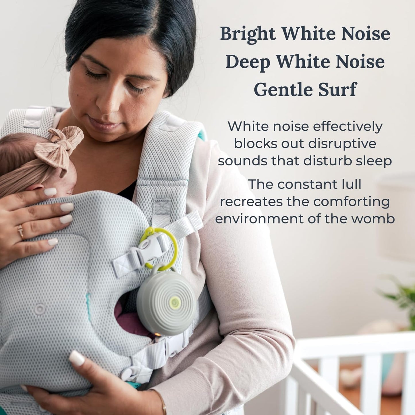 Yogasleep Hushh Portable White Noise Machine - 3 Soothing Sounds, Volume Control, Compact Design for Sleep & Meditation