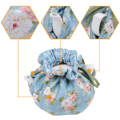 Tea Cozy,Cotton Printed Tea Cosy,Creative Kitchen Tea Pot Cover Insulation and Keep Warm,Teapot Cozy Breakfast Warmer,Tea Kettle Quilt for Home Kitchen Table Hotel Tea Party Restaurant