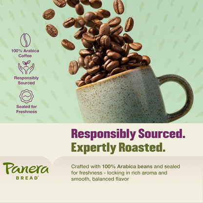 Panera Bread Hazelnut Crème Light Roast Coffee - Smooth Buttery Flavor, 100% Arabica, 60 Pods
