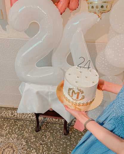 Number 14 Balloon - 40 Inch White Birthday Decoration for 14th Birthday Party Supplies