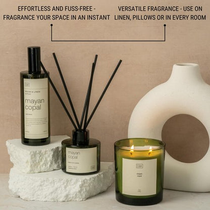 Craft & Kin Mayan Copal Room Spray for Bedding, 6.76 oz, Pillow Spray, Long-Lasting Room Freshener, Soothing Aroma Mist for Home & Washroom