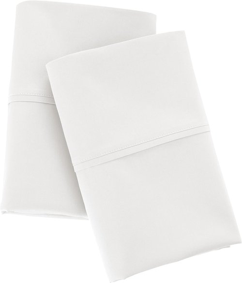 Amazon Aware 100% Organic Cotton Pillowcase Set - 300 Thread Count, King Size, White, 2 Pack