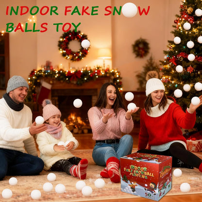 Skiennix Reusable Water Balls - 50 Pack Fake Snowballs for Outdoor Fun | Indoor Activity Toys for All Ages