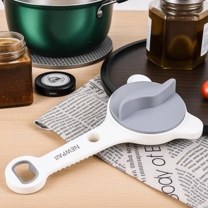 Jar Opener for Weak Hands by [Brand Name] - Adjustable 4-in-1 Bottle & Can Opener with Non-Slip Pad | Ideal for Seniors, Arthritis, Large Jars, and Left-Handed Users