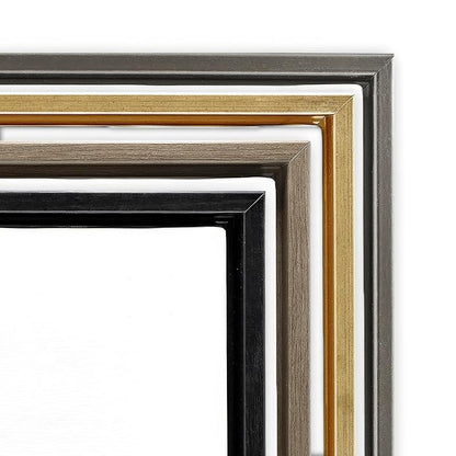 Christmas Buffalo Plaid Affirmation Canvas in Floater Frame - 25 x 31 inches, Montalcino Elm + Floater Frame