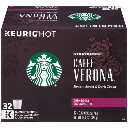 Starbucks Coffee K-Cup Pods, Caffe Verona, 32 CT