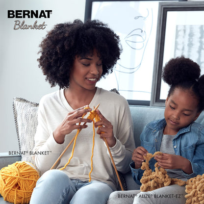 Bernat Blanket Ashen Titanium Yarn - 2 Pack of 300g/10.5oz - Polyester - 6 Super Bulky - 220 Yards - Knitting/Crochet