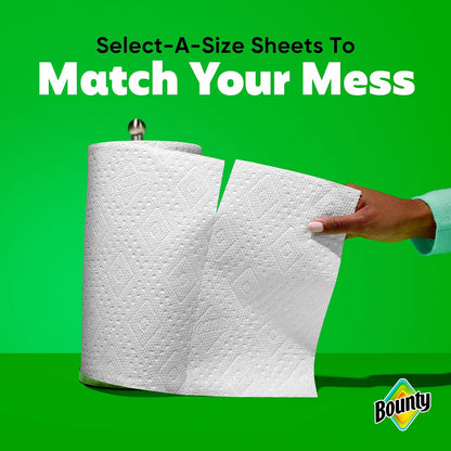 Bounty Select-A-Size Paper Towels - White, 2 Triple Rolls for Ultimate Absorbency | 6 Regular Rolls Equivalent