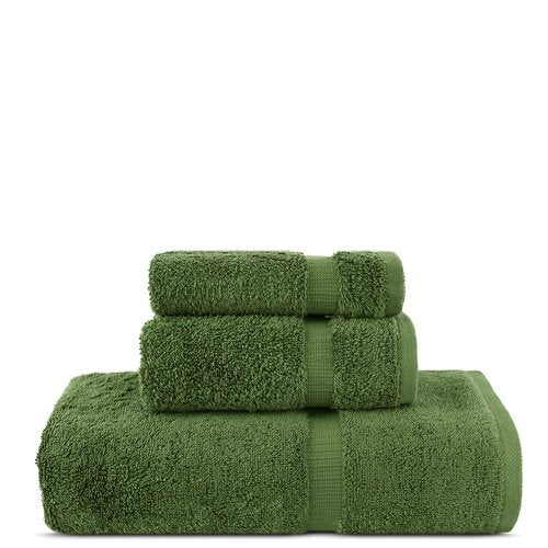 Chakir Turkish Linens | Hotel & Spa Quality 100% Cotton Premium Turkish Towels | Soft & Absorbent (3-Piece Towel Sets, Moss)