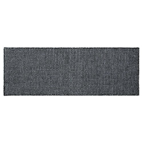TYUU Black and White Bathroom Rugs, Waffle Runner Rug Bathroom Non Slip Washable Long Super Absorbent Quick Dry Boho Farmhouse Bath Decor, 72"x24" Black and White