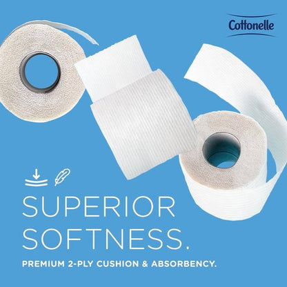 Cottonelle Professional Toilet Paper - 2-Ply Bulk Rolls for Easy Storage | 20 Rolls, 9,020 Sheets Total