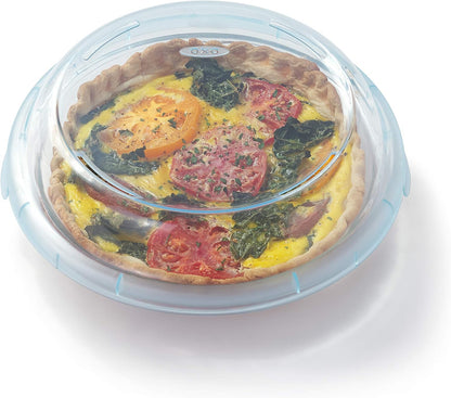 OXO Good Grips Glass Pie Plate with Lid - Durable, Oven-Safe Design for Perfect Baking