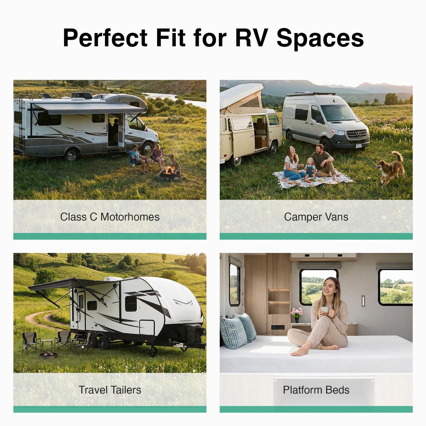 Novilla 8 Inch RV Short Queen Mattress, Gel Memory Foam Short Queen Size Mattress for RVs, Campers & Trailers, Cooling & Breathable Design, CertiPUR-US Certified, 75"x60"