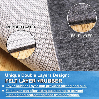 Skiennix Non-Slip Rug Pad - 100% Waterproof & Durable | Extra Large 8 x 10 ft for All Floors