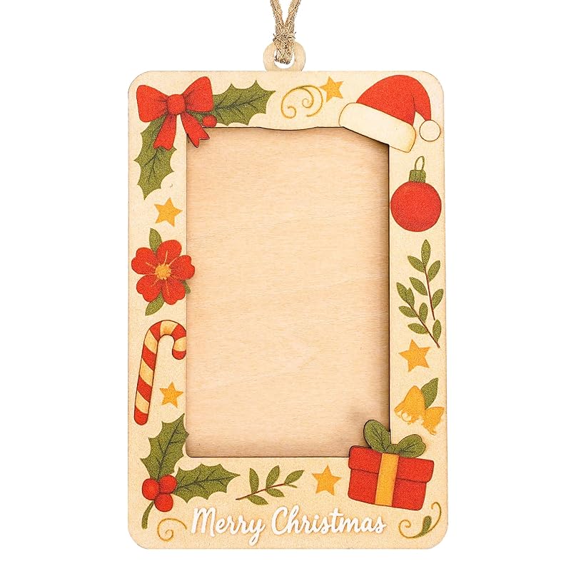 Wooden Christmas Ornament Set - Luxury Handcrafted Holiday Ornaments