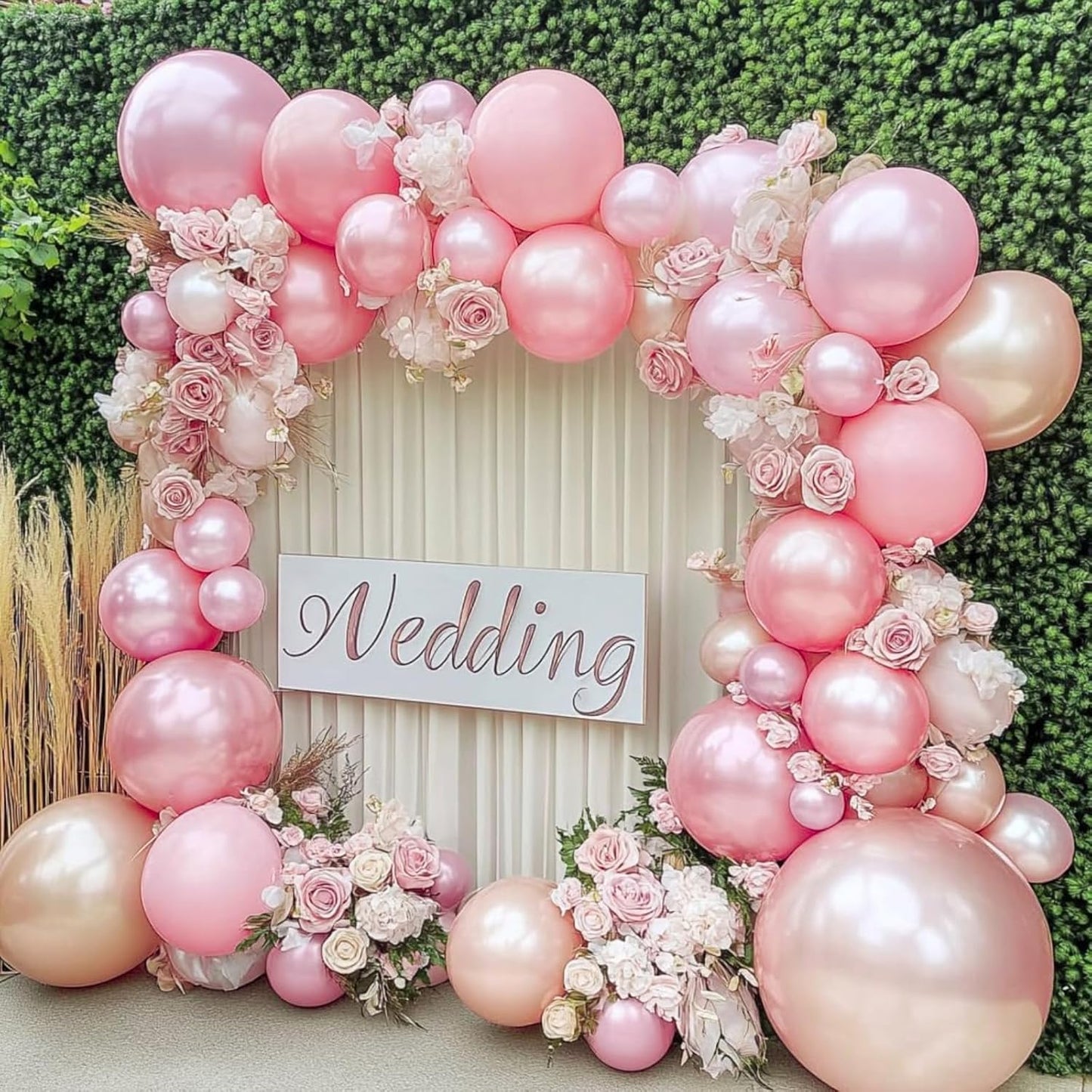 PartyWoo Light Pink Balloons - 50 Pcs 12 Inch Pearl Pastel Latex Helium Balloons for Baby Showers & Parties
