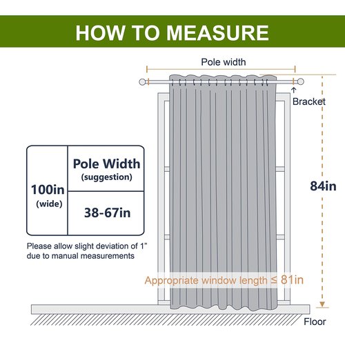 NICETOWN Window Treatment Sliding Door Curtain - Thermal Insulated Wide Width Solid Blackout Patio Glass Door Drape, Extra Wide Draperies (Olive Green, 100 inches Wide x 84 inches Long)