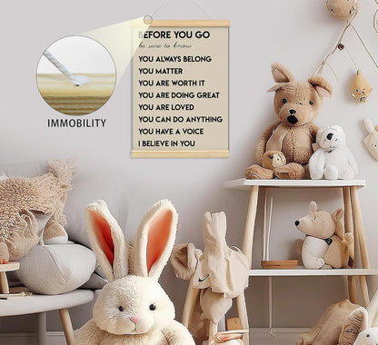 Regine Switzerland Inspirational Wall Art - Mental Health Affirmations for Office & Classroom | 12x16 In Wood Decor