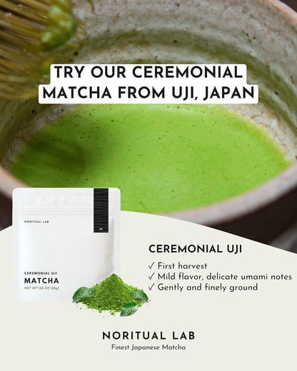 Uji Ceremonial Matcha - Authentic First Harvest Japanese Green Tea Powder - 1.05 oz