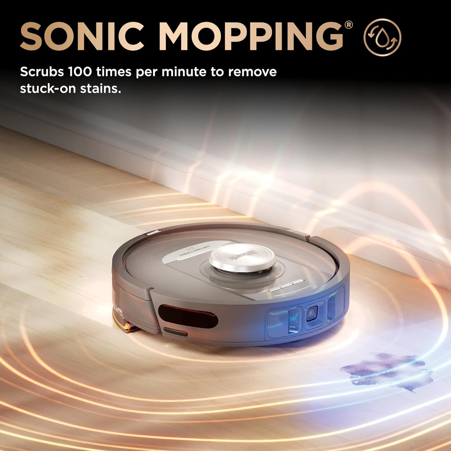 Shark Robot Vacuum & Mop Combo - PowerDetect NeverTouch Pro with Self-Emptying & Self-Clean Pad - Black