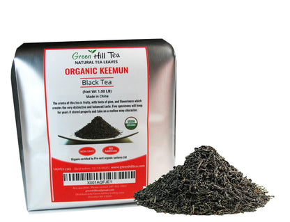 Organic Keemun Black Tea, China's most famous natural and organic black iced tea - 1lb Tea Bag