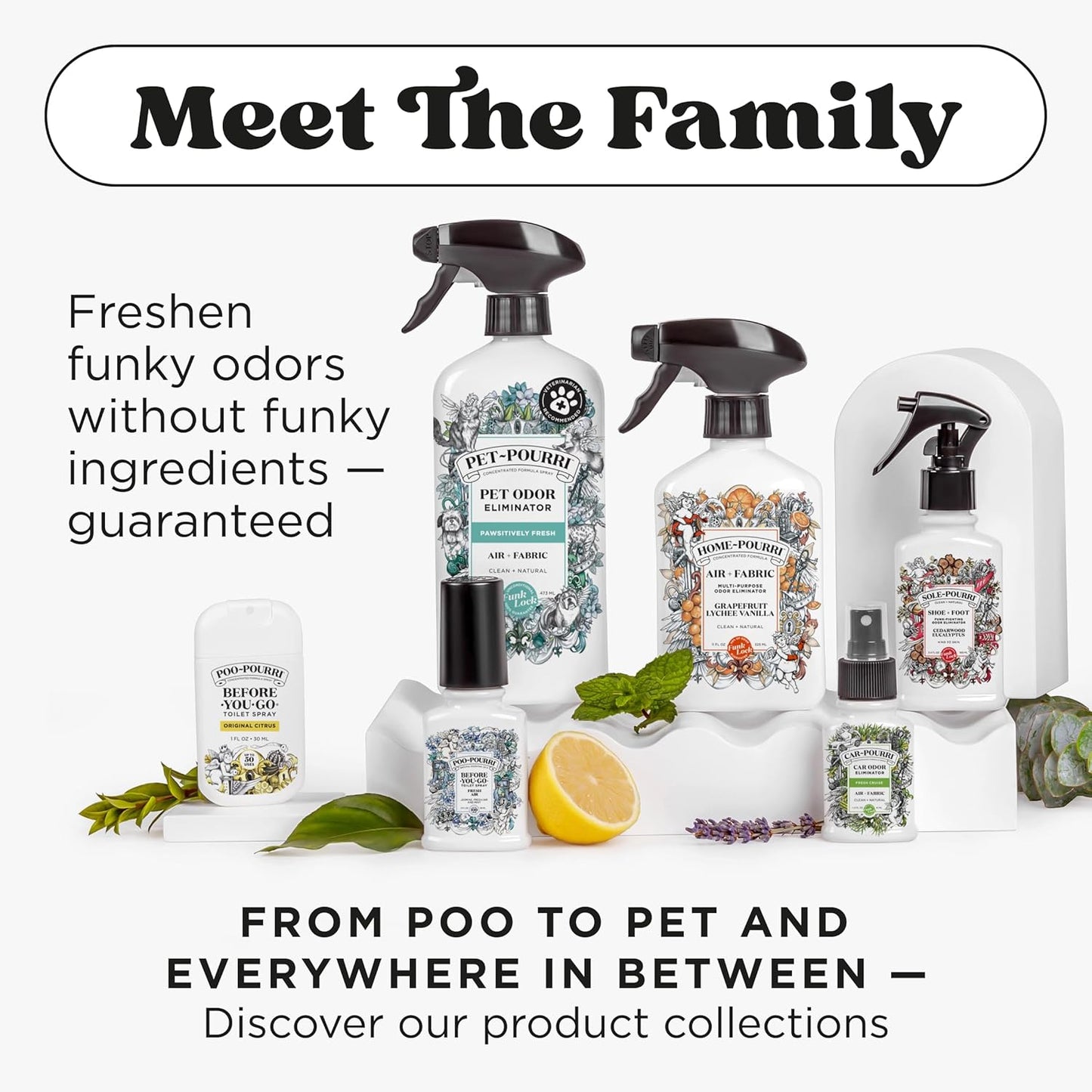 Poo-Pourri Toilet Spray Refill - Original Citrus, 16 Fl Oz | Up to 800 Uses, Essential Oil Deodorizer
