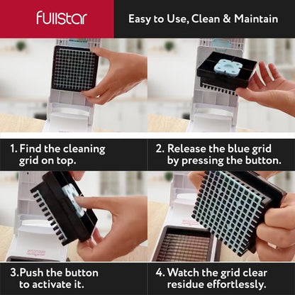 Fullstar Vegetable Chopper & Mandoline Slicer for Kitchen - Food Chopper with Container, Cheese Grater, Home Essentials & Kitchen Gadgets (XL - 9 in 1)