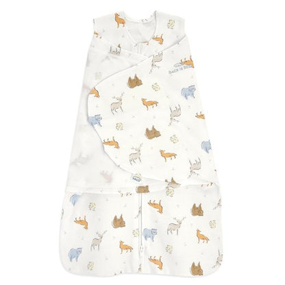 HALO 100% Cotton Sleepsack Swaddle - 3-Way Adjustable Wearable Blanket | Forest Friends, Newborn 0-3 Months