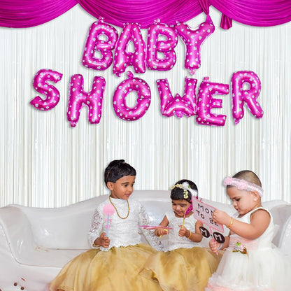 White Party Streamers - Foil Fringe Backdrop Curtains for Birthday, Graduation & Bridal Shower