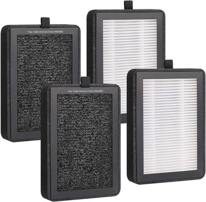 Levoit LV-H128 Replacement Filter - 3-in-1 True HEPA Filtration System | 4 Pack Compatible with LV-H128, PUURVSAS, ROVACS