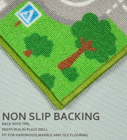 Yincimar Kids Carpet Playmat Car Play Rug City Life Traffic Road Kids Rug 5' x 6'6" Large Children Educational & Game Area Rug for Toddler Boys Bedroom Playroom Classroom