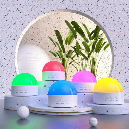 Kintion Portable Night Light - Dimmable 8-Color LED Lamp | Rechargeable 1800mAh Battery, Ideal for Nursery & Kids