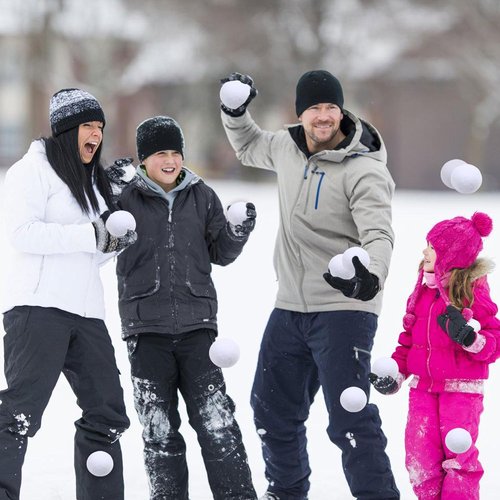 Fake Snowballs - 50 Pcs Soft Indoor & Outdoor Snow Fight Balls | Fun Christmas Decor & Party Supplies