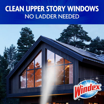Windex Outdoor Window Cleaner - Ammonia-Free Concentrated Formula for Deep Clean | 32 Fl Oz (Pack of 2)