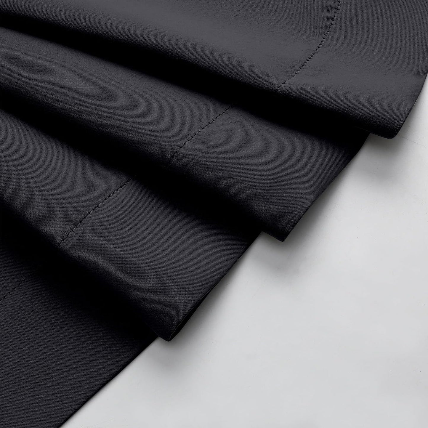 Skiennix Blackout Curtains - Soft Solid Room Darkening Thermal Insulated - 63 Inch Length, 2 Panels Set