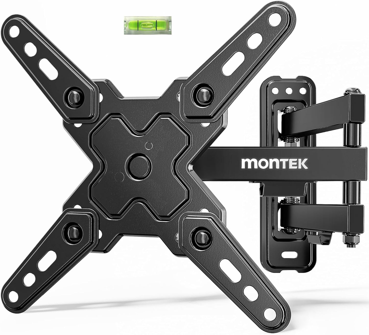 monTEK Full Motion TV Wall Mount Bracket - Swivel & Tilt for 13-43 Inch LED LCD TVs | Max VESA 200x200mm, 44lbs Capacity