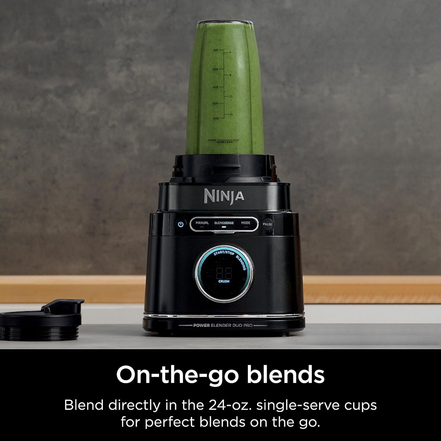 Ninja Blender & Food Processor - All-in-One Kitchen Appliance for Smoothies & Food | 72 oz. Pitcher & (2) 24 oz. To-Go Cups | 1800 Watt | Black | TB301