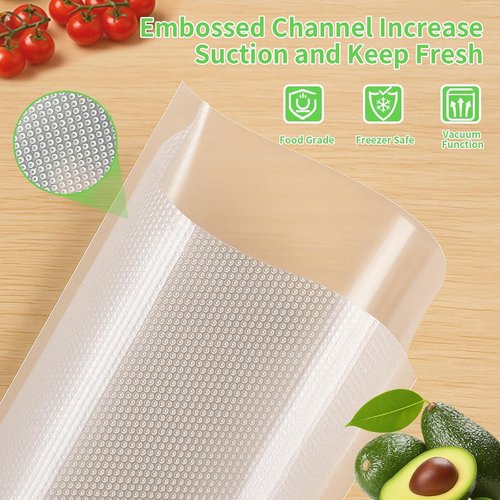 MakMeFre Vacuum Sealer Bags Rolls - Heavy Duty, BPA Free, 11” x 150’ for Sous Vide & Food Storage