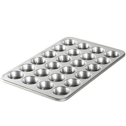 Nordic Ware Natural Aluminum Commercial Muffin Pans, 12 Cup and 24 Cup