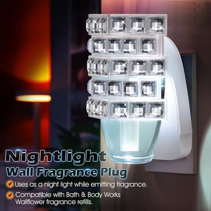 Hohean Wall Fragrance Diffuser - Plug-In Night Light with Bath & Body Works Compatibility | 1 Pack, Irregular Design